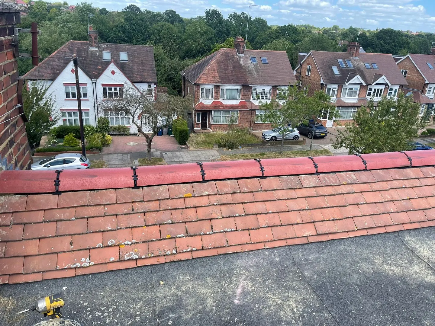 After: Ridge and flat roof