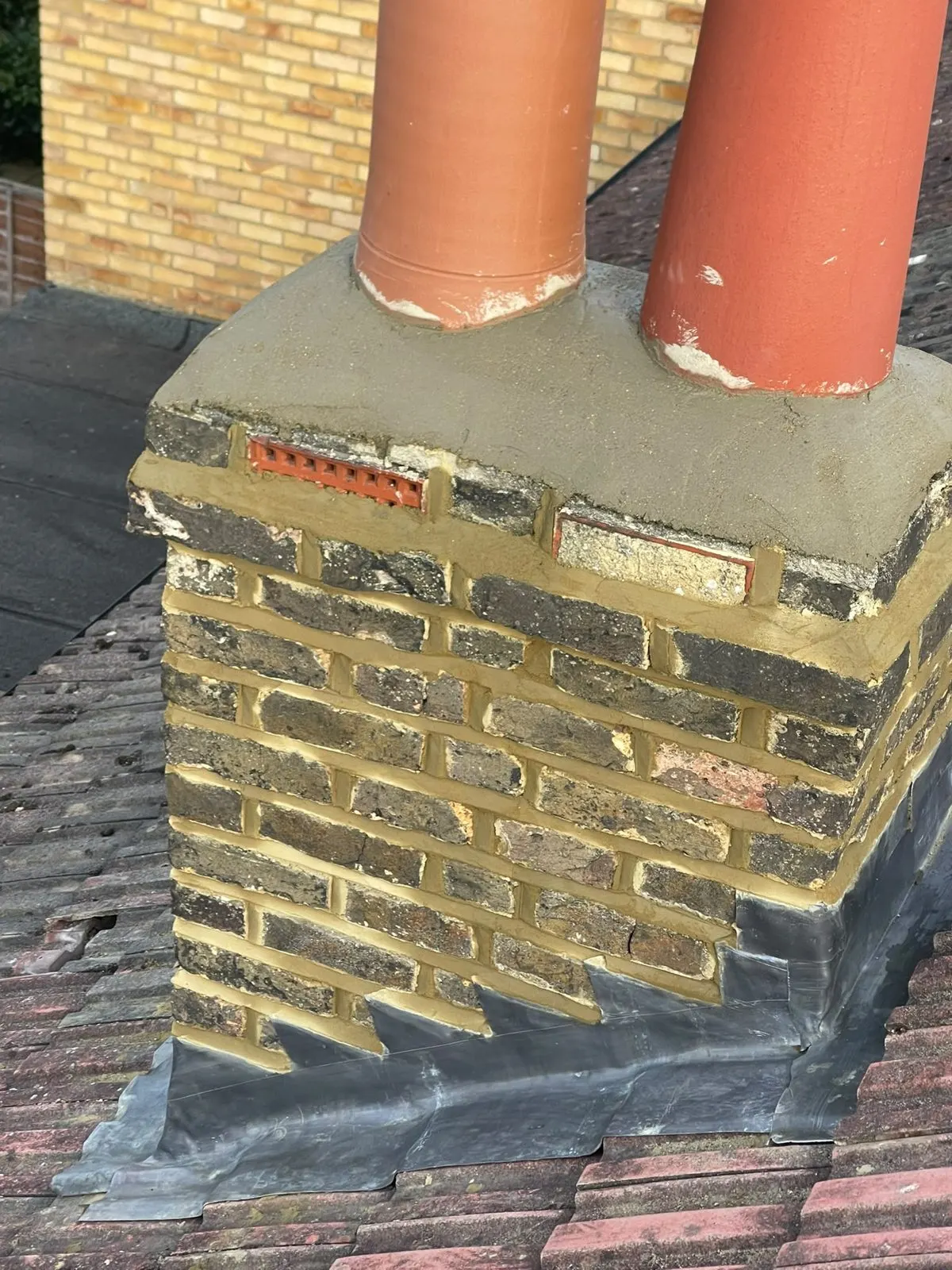 Chimney stack, G Scott Roofing, roofers and builders covering Sidcup