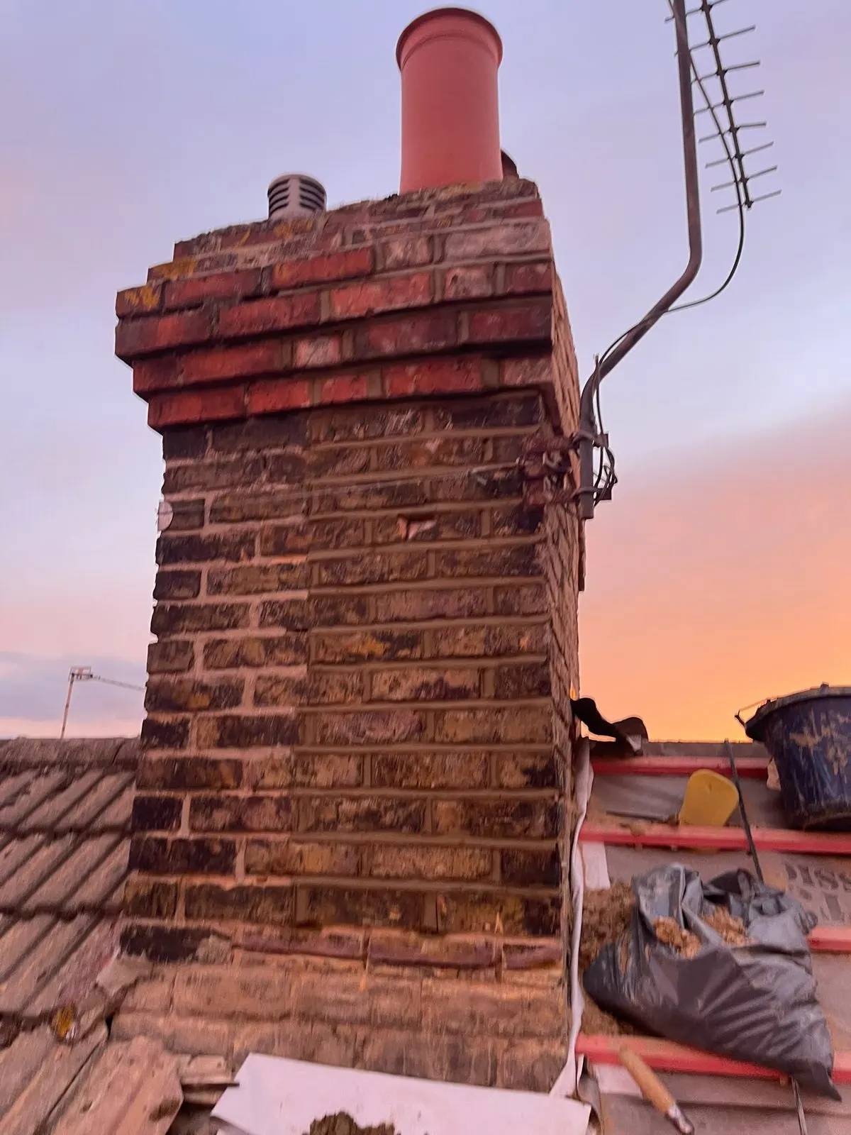 Chimney stack, G Scott Roofing, roofers and builders covering Sittingbourne