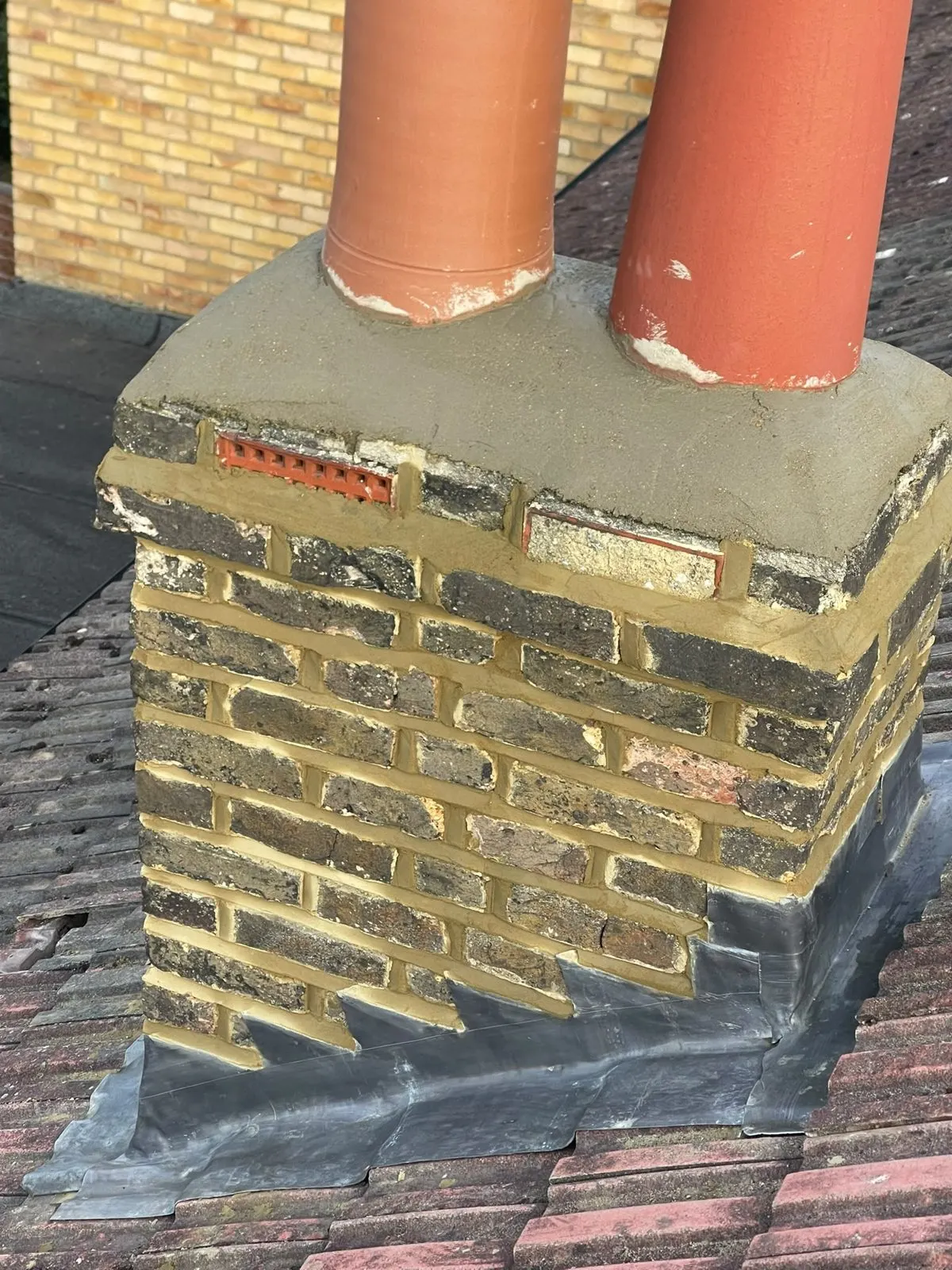 Chimney stack, G Scott Roofing, roofers and builders covering Chatham