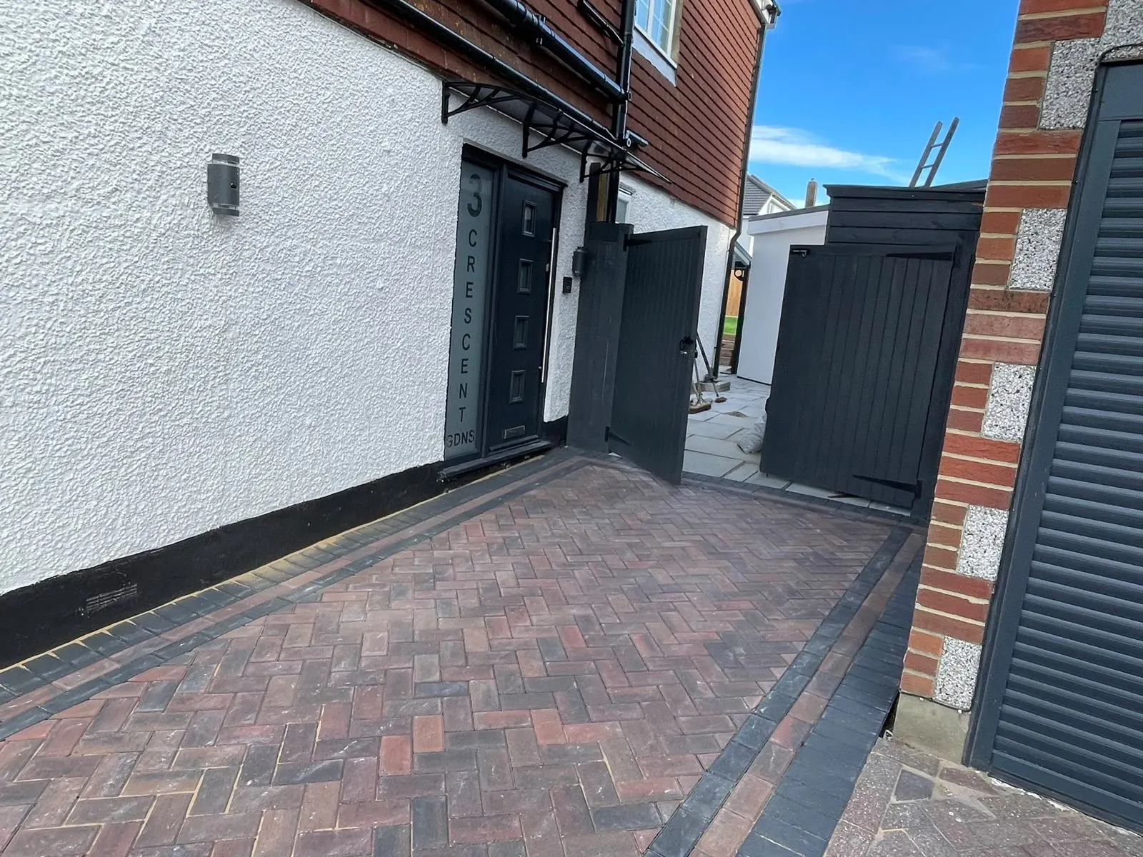 Block paved driveway, G Scott Roofing, roofers and builders covering Eltham