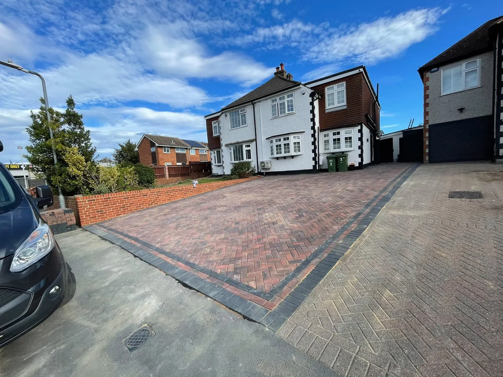 Block paved driveway