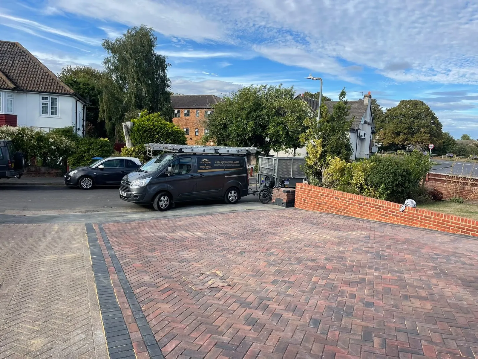 Block paved driveway