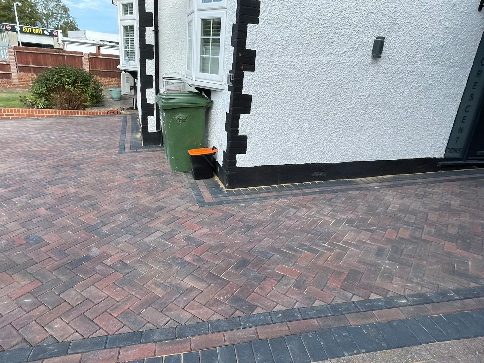 Block paved driveway, G Scott Roofing, roofers and builders covering Gillingham