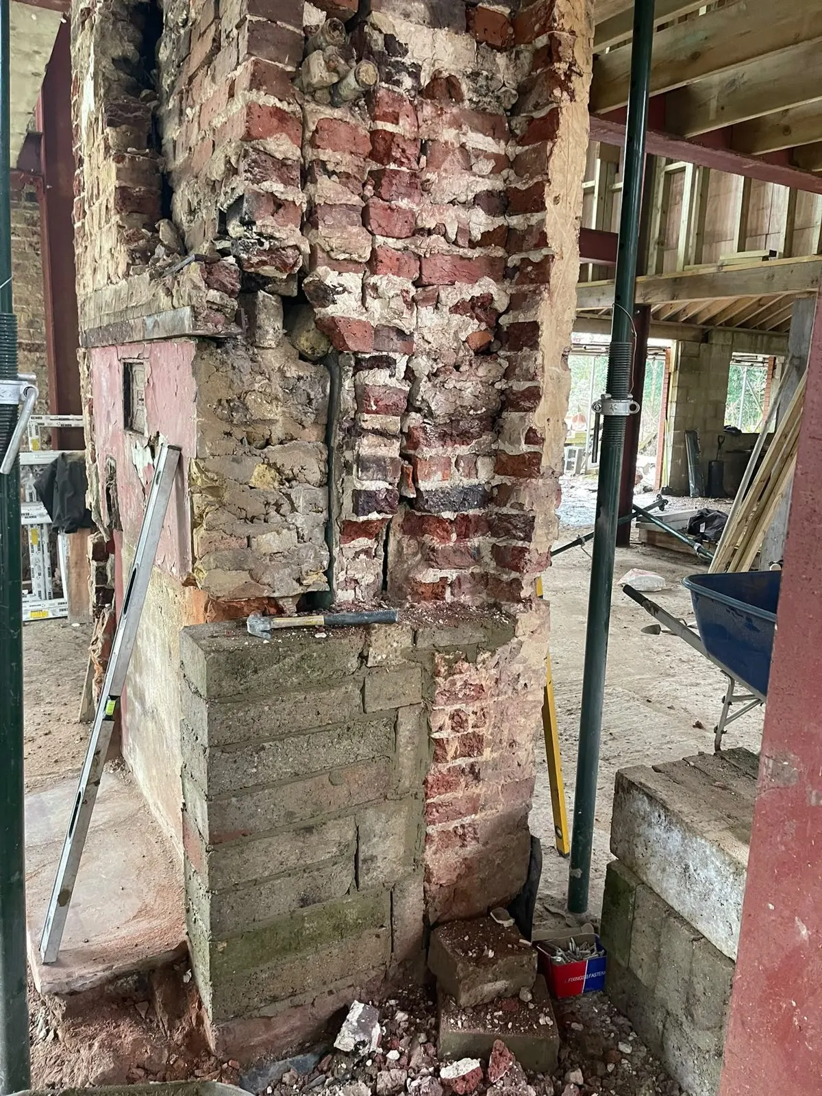 Extension building work