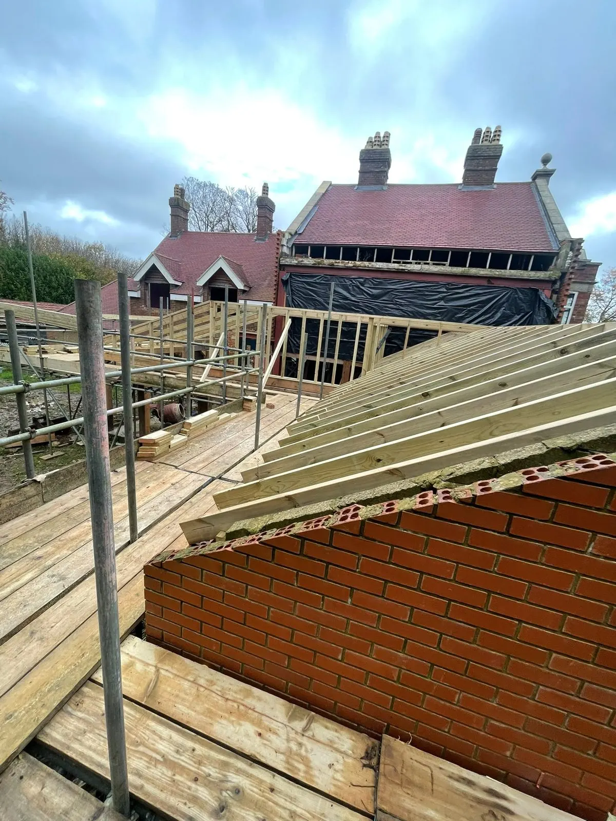 Extension building work, G Scott Roofing, roofers and builders covering Blackheath