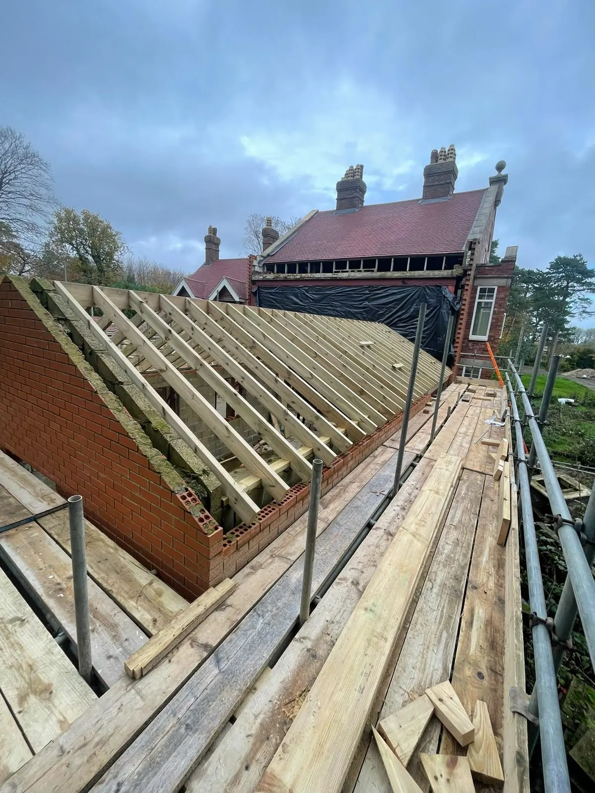 Extension building work, G Scott Roofing, roofers and builders covering Ashford