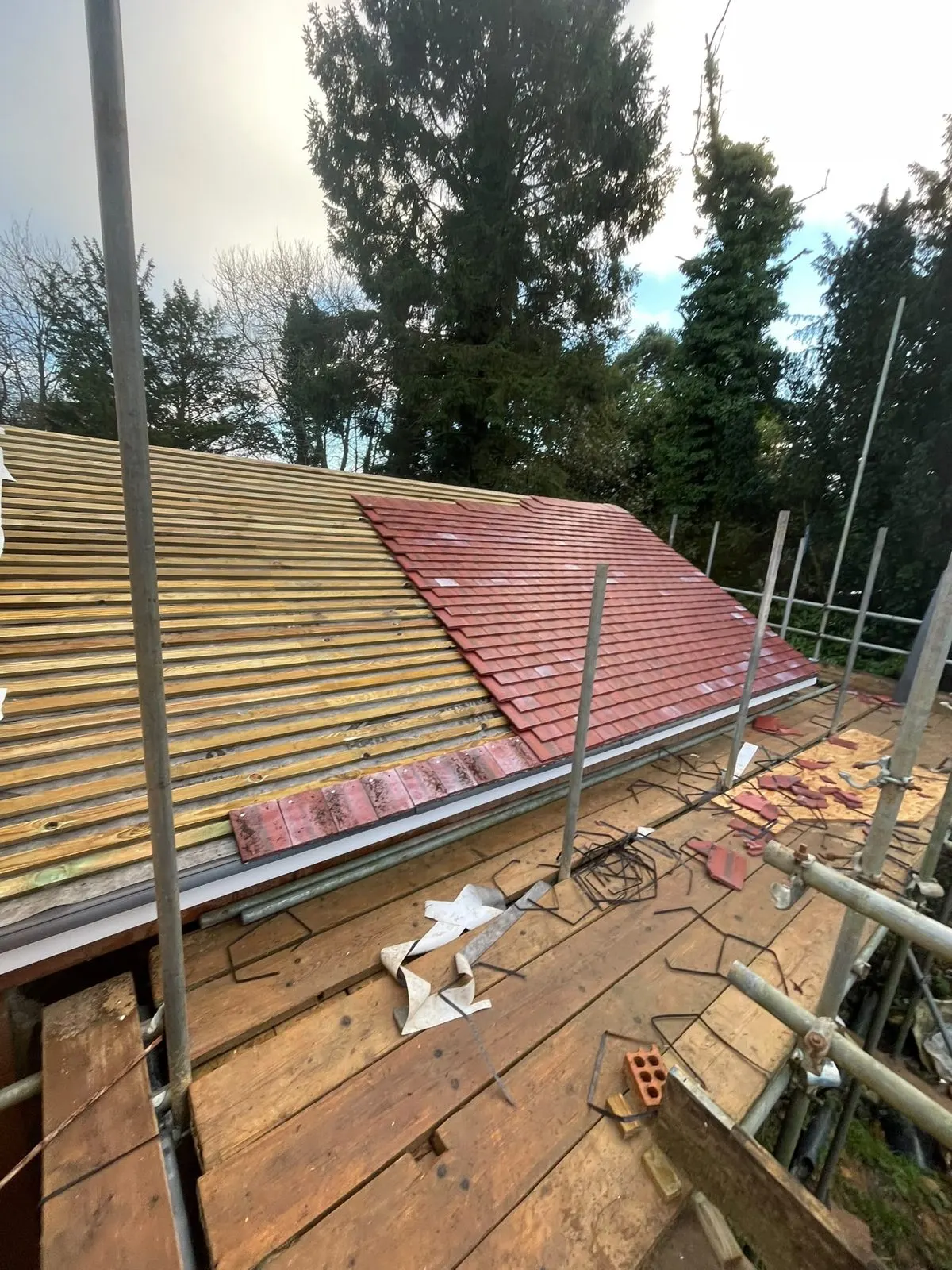 Extension building work