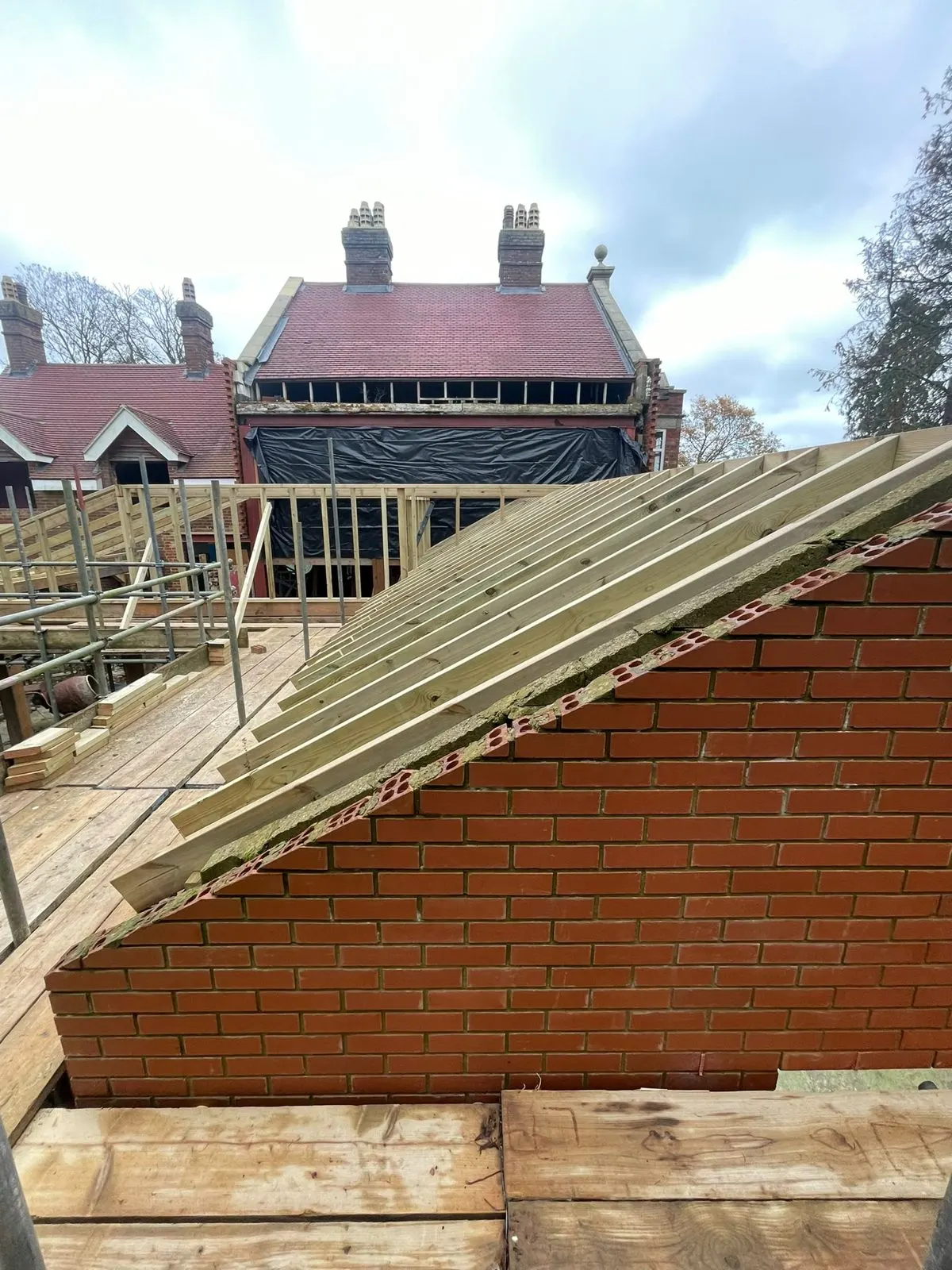 Extension building work, G Scott Roofing, roofers and builders covering Rochester