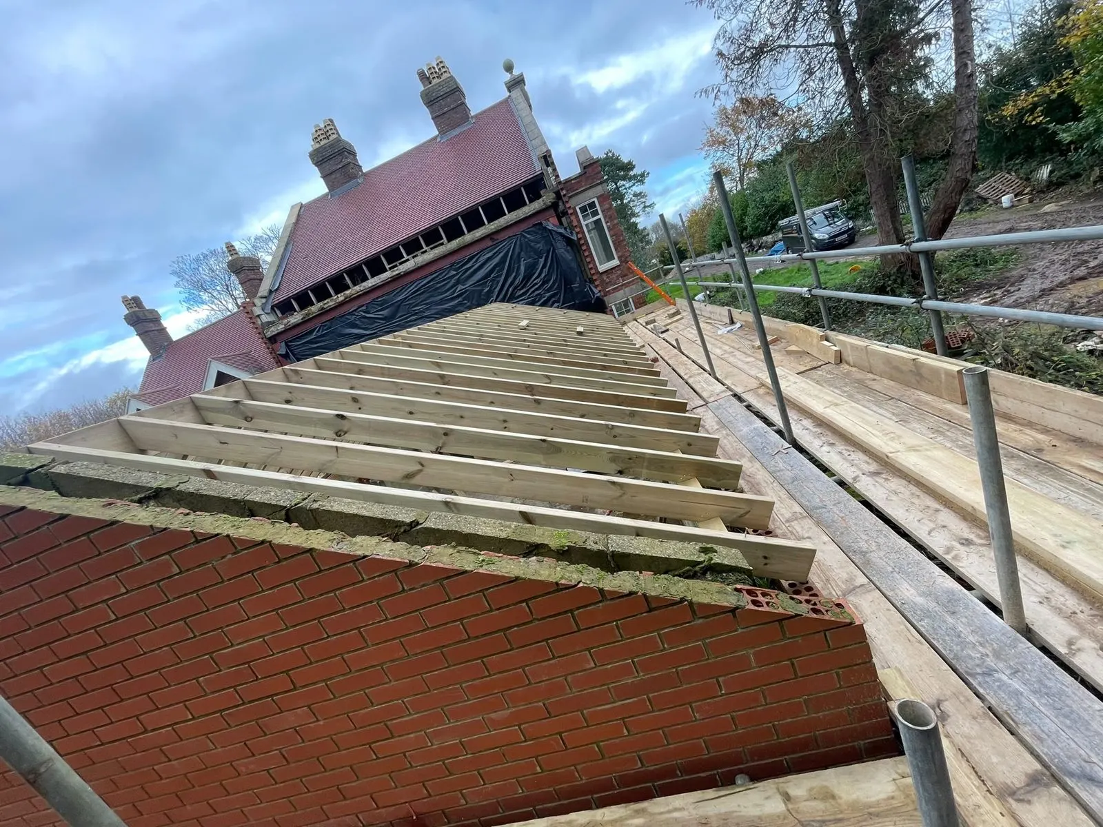 Extension building work, G Scott Roofing, roofers and builders covering Gravesend