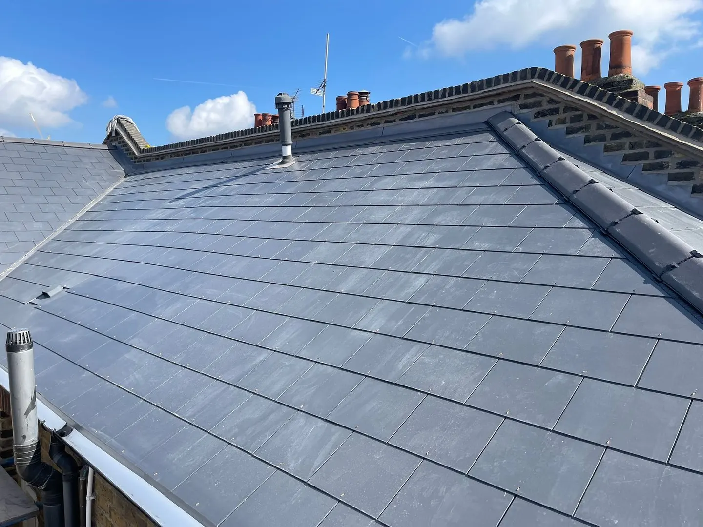 Natural slate roof installed by G Scott Roofing