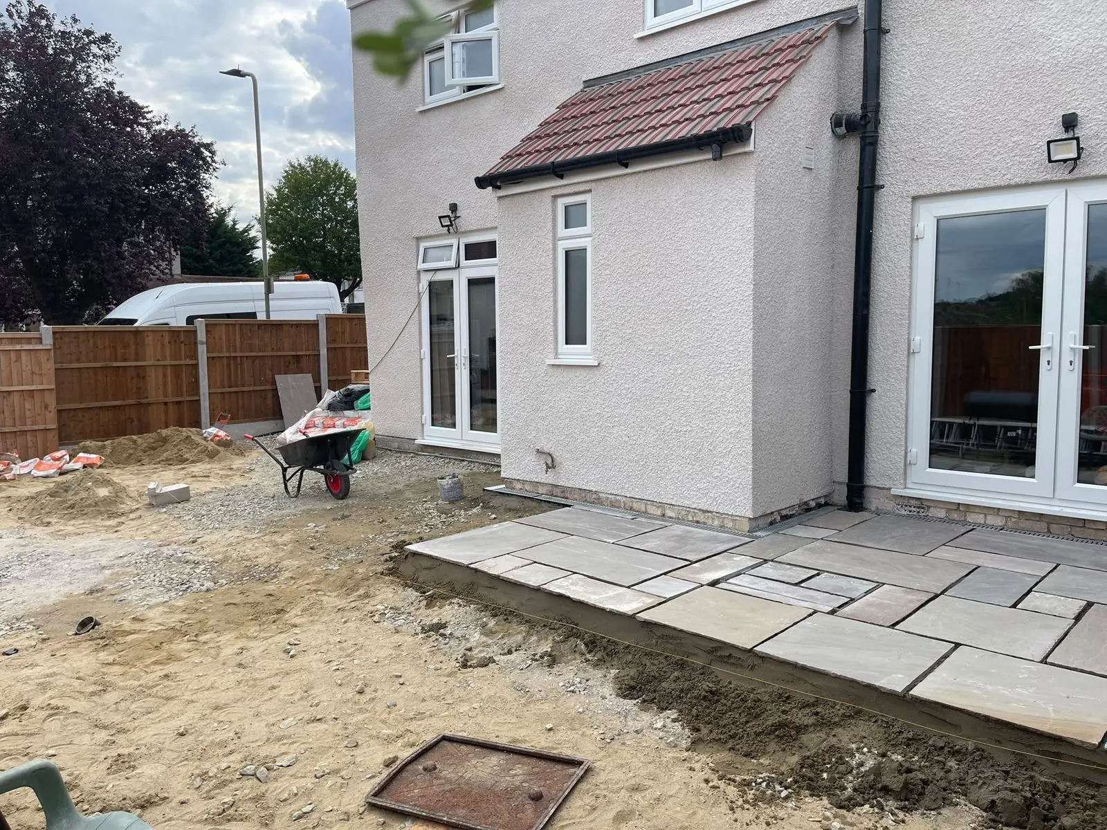 Paving patio, G Scott Roofing, roofers and builders covering Sidcup