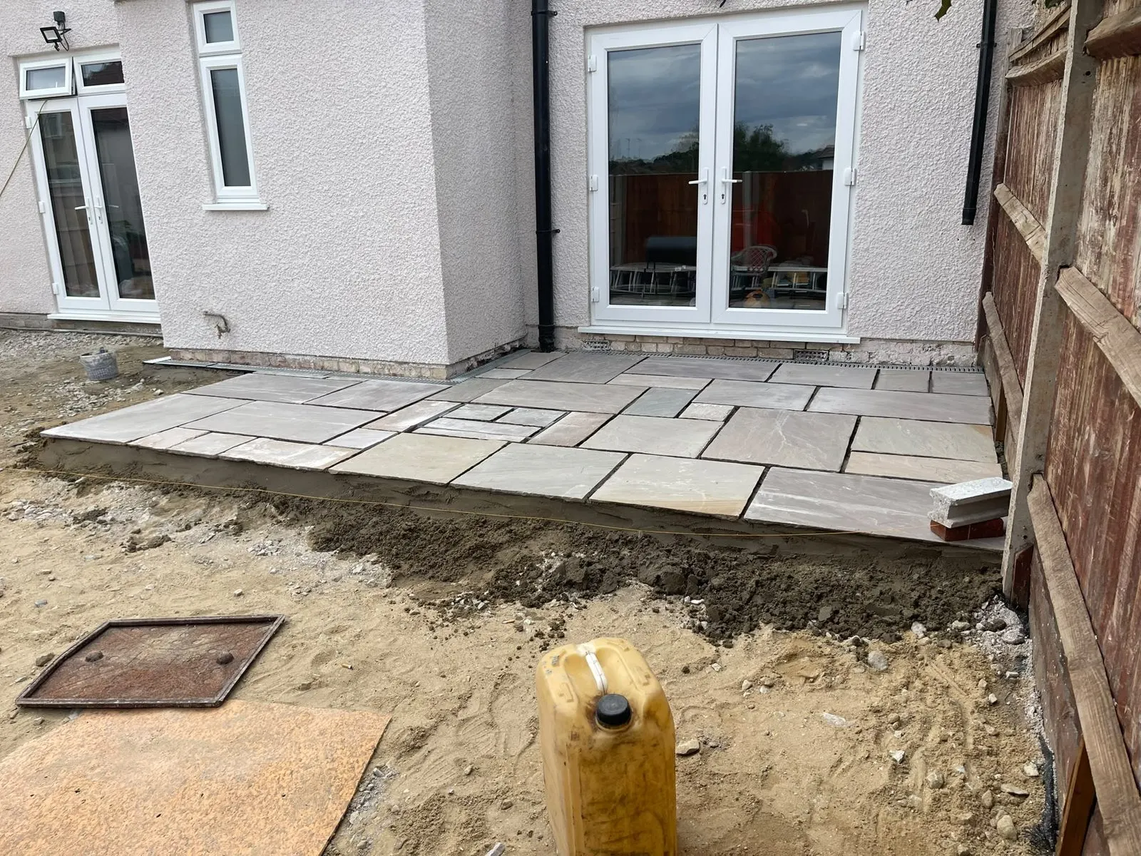 Paving patio, G Scott Roofing, roofers and builders covering Gillingham