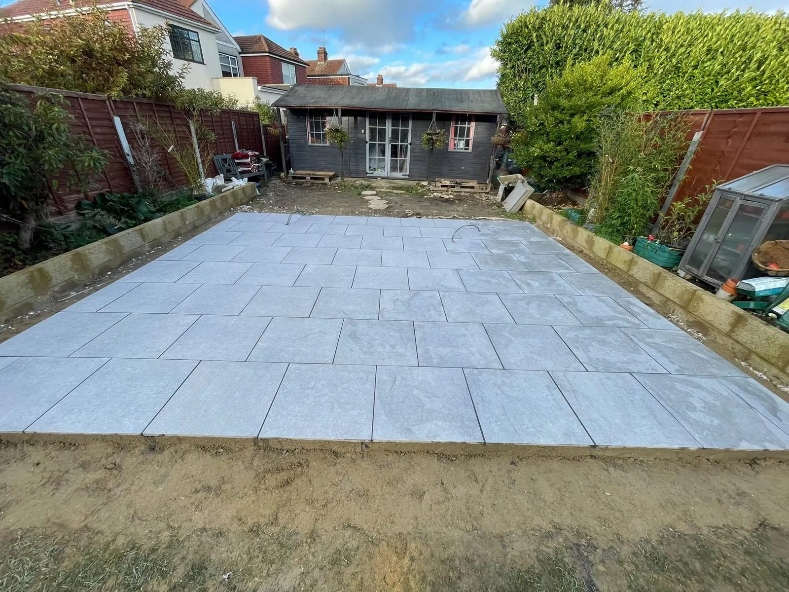 Paving patio, G Scott Roofing, roofers and builders covering Greenwich