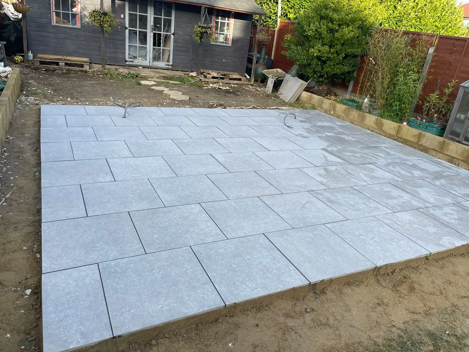Paving patio