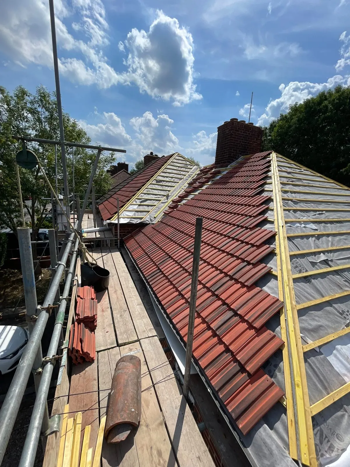 Tiled roof