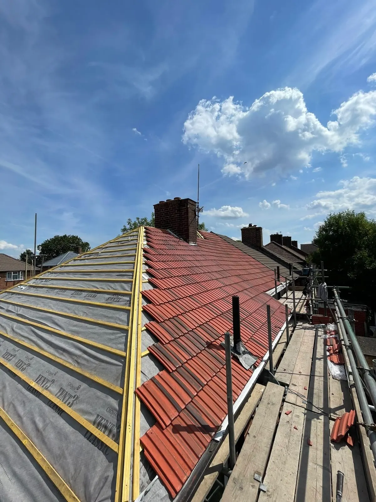 Tiled roof, G Scott Roofing, roofers and builders covering Ashford